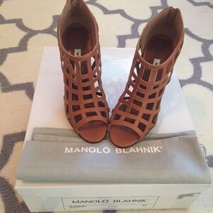 Manolos cage sandals